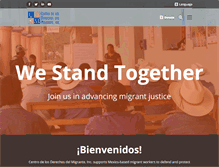 Tablet Screenshot of cdmigrante.org